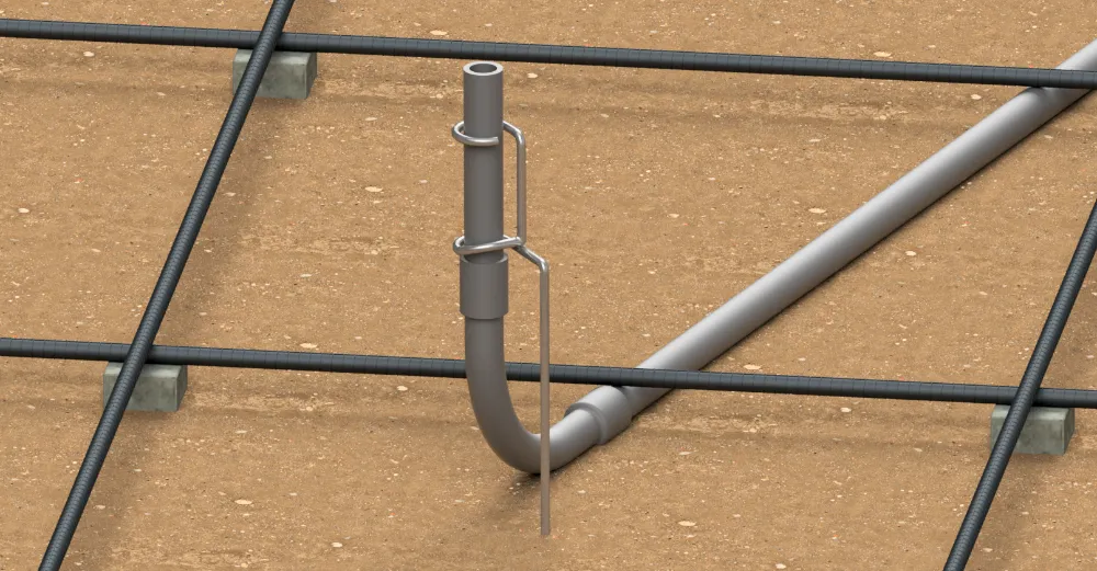 405 Slab-on-Grade Slick Rod Support